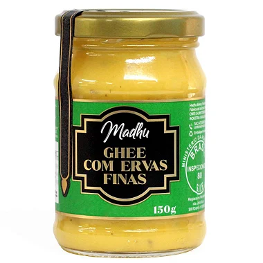 Ghee com Ervas Finas 150g | Madhu Ghee