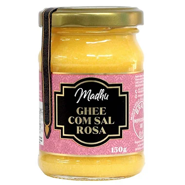 Ghee com Sal Rosa do Himalaya 150g | Madhu Ghee