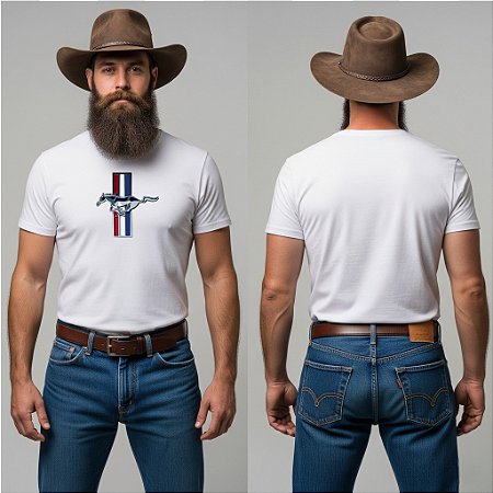 Camiseta Mustang Faixas