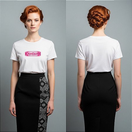 Camiseta licenciada Ram Clube Brasil - Edição Rosa