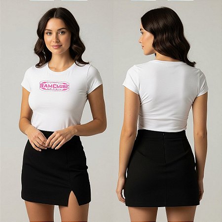 Camiseta Ram Clube Brasil - Edição Rosa babylook