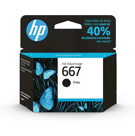 CARTUCHO HP 667 PRETO