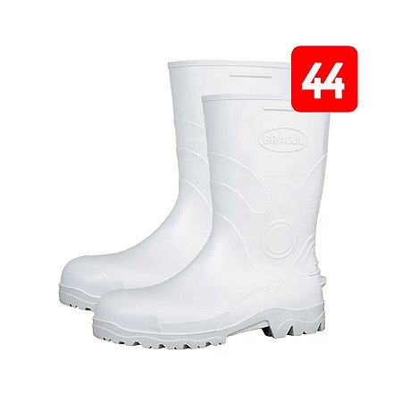 Bota de PVC Nº 44 Branca Bracol