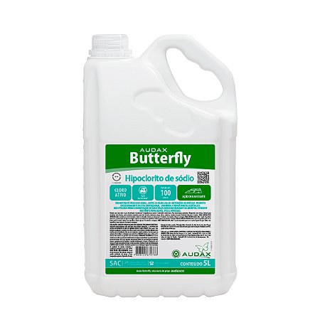Hipoclorito de Sódio Cloro Butterfly 5L - Audax
