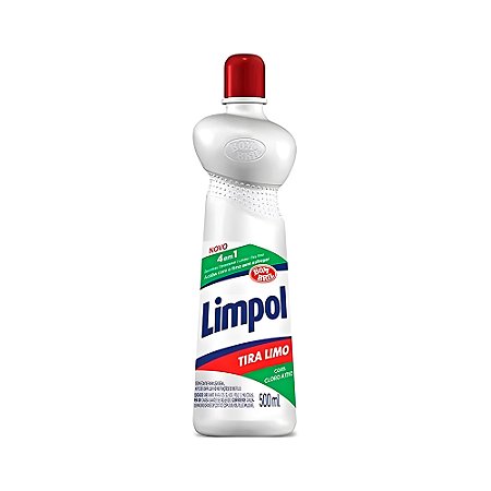 Tira Limo Sqeeze 500ml Cloro Max Ativo 4 em 1 Limpol