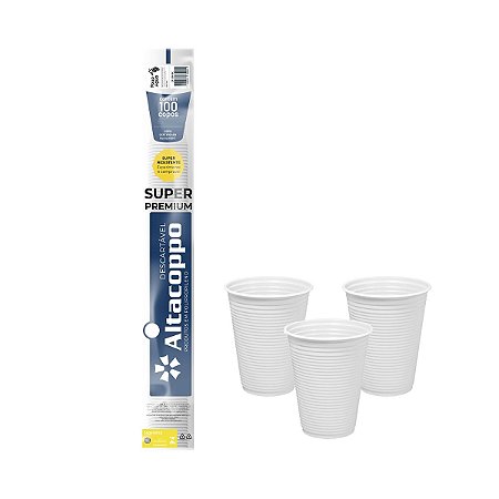 Copo de Plástico PP 110mL Branco C/100 Altacoppo