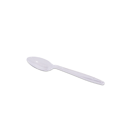 Colher de Plástico Refeição Cristal 50 unidades - Prafesta