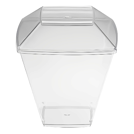 Copo Quadratto Acrilico 150ml com Tampa 10 unidades - Prafesta