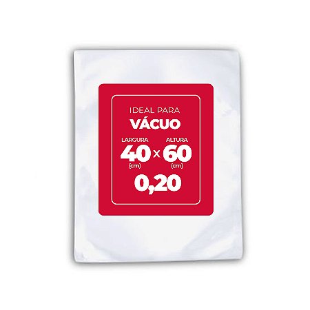 Saco Plástico Virgem 40x60cm com 65 unidades