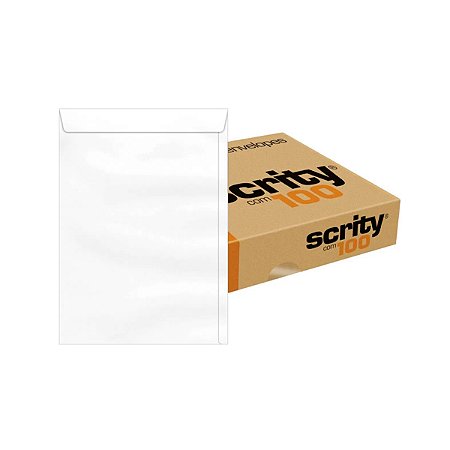 Envelope de Papel 240x340cm 90g Branco com 10 unidades