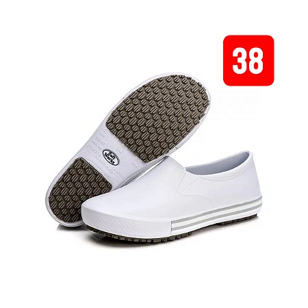 Tênis Antiderrapante Branco Nº 38 BB80 Soft Works