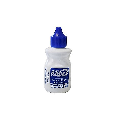 TINTA P/CARIMBO 40ML AZUL RADEX