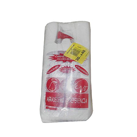 Sacola Impressa Boi Açougue 30x40cm 1000 unidades Extrusa Pack