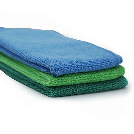 Pano para Limpeza de Microfibra Cores 3 unidades Topclean