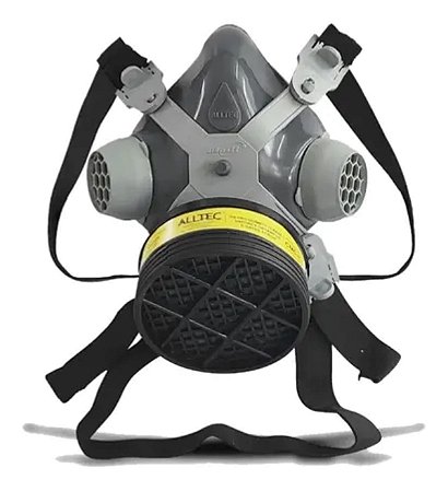RESPIRADOR MASCARA 1/4 FACIAL VAPORES ORGÂNICOS GASES ÁCIDOS