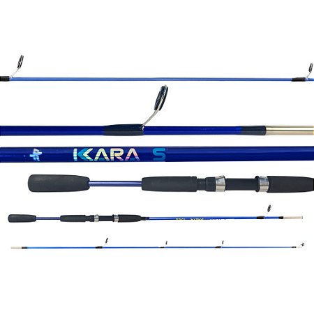 Vara Molinete Kará Azul 1,65 Metros 10-20 Libras Albatroz Fishing