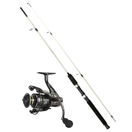 Kit Pesca Molinete  4000 13 Rolamentos Vara 1,65 Metros 35lb