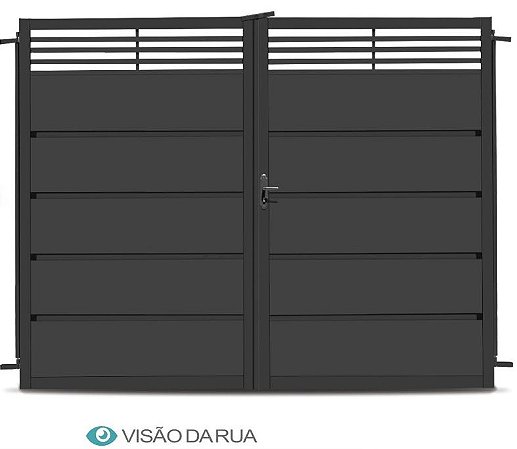 Portão Fortaleza c/ Bandeira Garagem