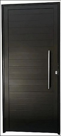 Porta Pivoltante de Alumínio Lambril com Puxador - L25