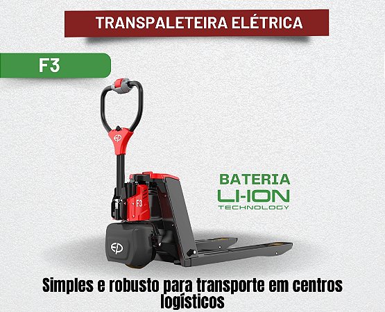 Transpaleteira Elétrica F3 - 1,5T