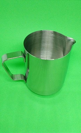 Pitcher Leiteira Inox - 350ml Com Bico e Alça Cor Prta/INOX