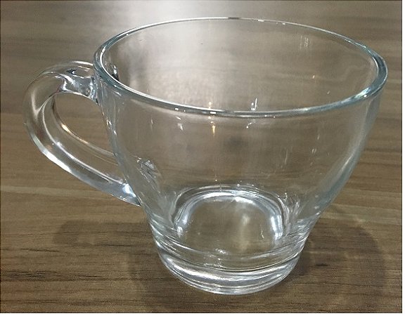Jogo Xícara em Vidro - 06 unidades de 230ml cada