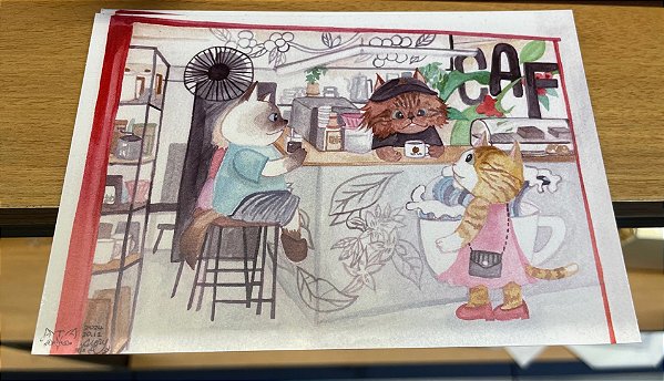 Cartão Postal Cafeteria Kento Café na Liberdade