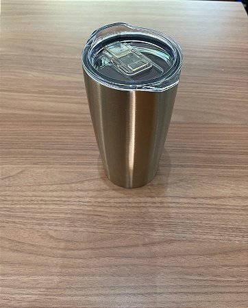 Copo Térmico Inox com tampa e bico - 590ml parede dupla