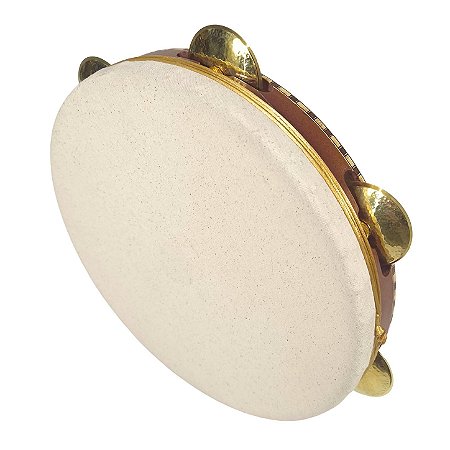 PANDEIRO 10,5" CEDRO NATURAL - REG PLAT (COM ACESSÓRIOS)