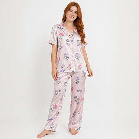 Pijama Mg Curta Lavanda