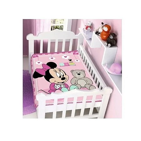 Cobertor Infantil Jolitex 0,90x1,05m Antialergico - Minnie
