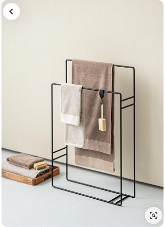 Porta Toalhas em Metal para Banheiro ou Lavabo