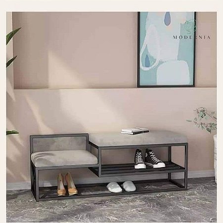 Sapateira em Metal Moderna Estilo Industrial