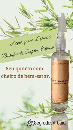 Água Perfumada 240ml para Lençóis, Roupas e Tecidos