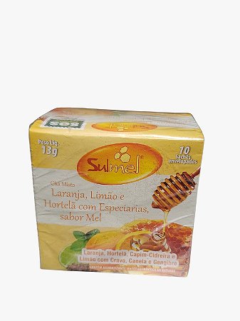 Chá Misto Sulmel – Laranja, Limão e Hortelã com Especiarias (sabor mel)