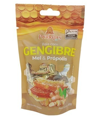 Bala de Gengibre com Mel & Própolis – Prodapys