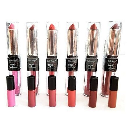 Duo Batom Líquido e em Bala Matte - Belle Angel