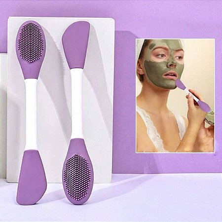 Pincel 2 em 1 para skincare
