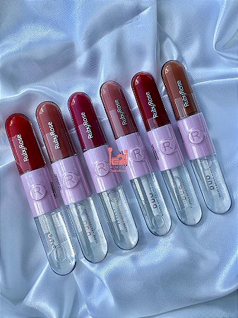 Batom e gloss líquido duo - Ruby Rose