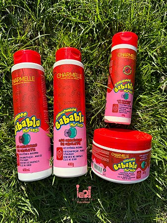 Kit Capilar Babablu de Morango - Charmelle cosméticos