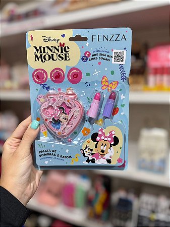 Paleta de Sombra e Batom Minnie Mouse Fenzza