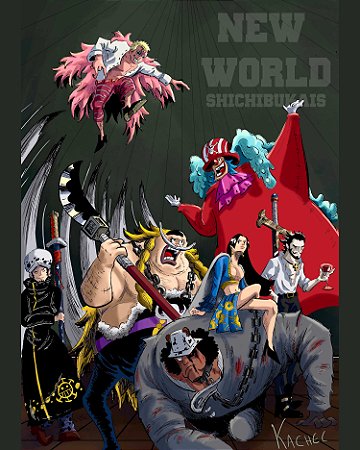 Pôster de One Piece - Novos Shichibukai - Kachec Shop