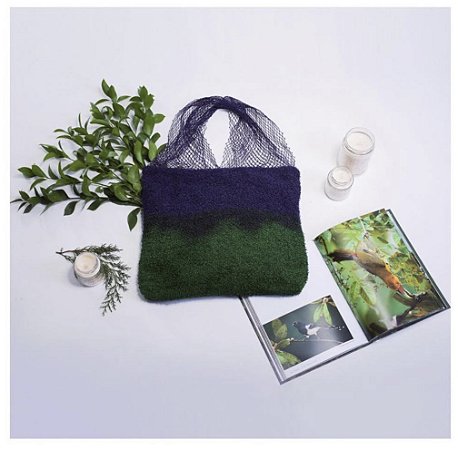Bolsa feita com rede de pesca