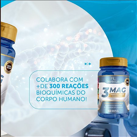 MIX 3 MAGNÉSIO  TREONATO + TAURATO +BISGLICINATO ALTA CONCENTRAÇÃO.