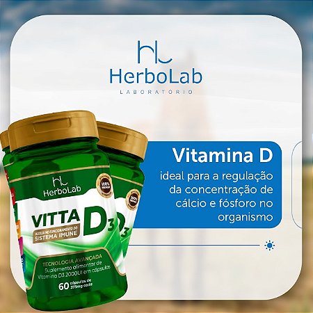 VITAMINA D3 - 1000% VDR - ALTA CONCENTRAÇÃO