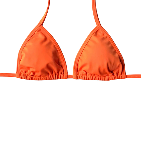 TOP CORTININHA MÓVEL LARANJA NEON