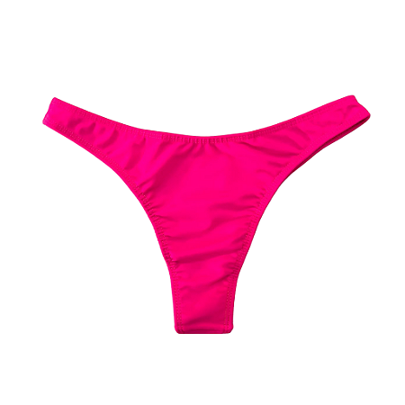 CALCINHA SEMI FIO TRADICIONAL ROSA NEON