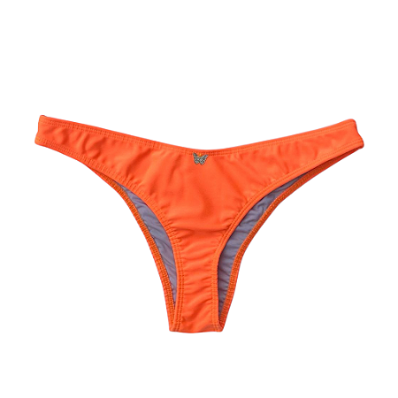CALCINHA SEMI FIO TRADICIONAL LARANJA NEON