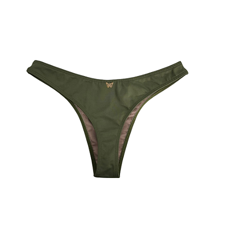 CALCINHA SEMI FIO VERDE MILITAR