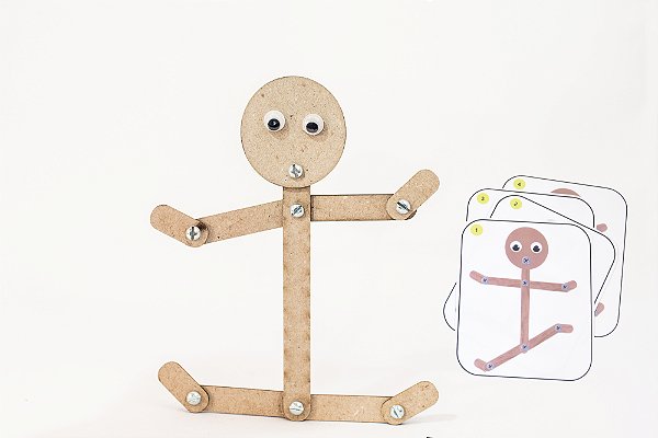 Boneco articulado MDF